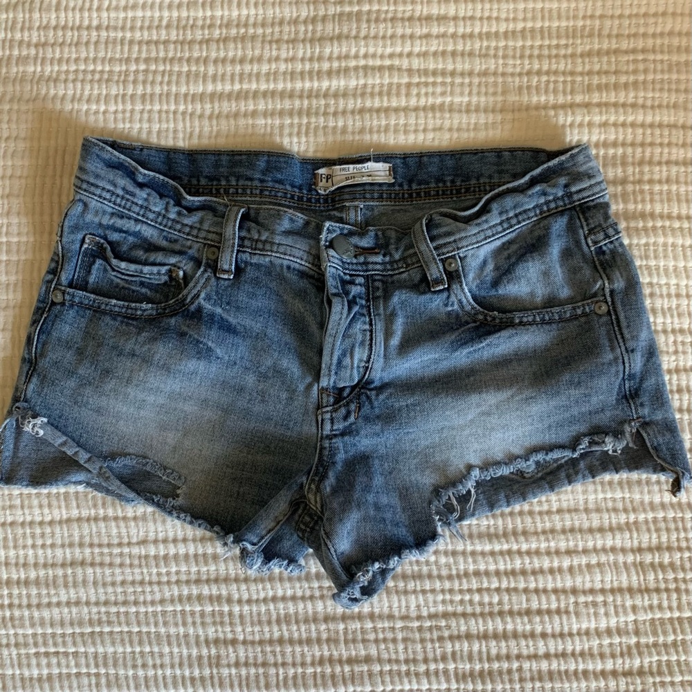 Free People denim shorts. Size 26.